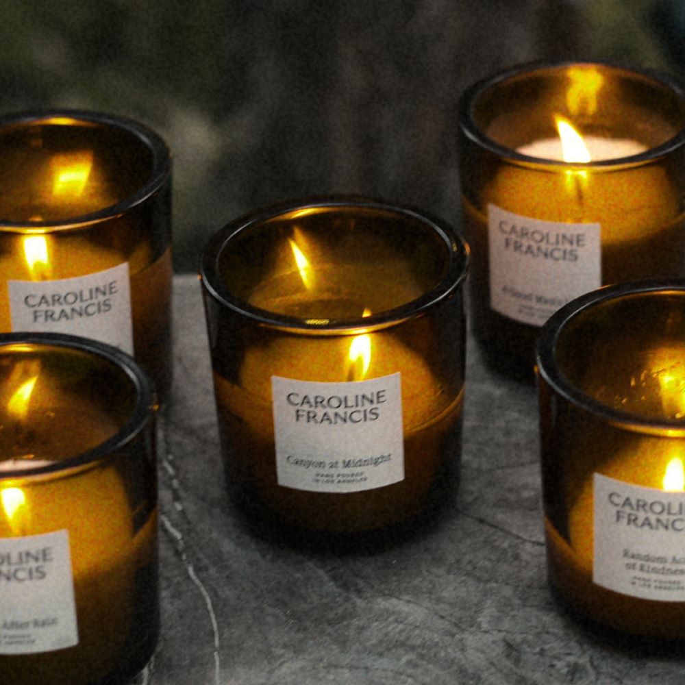 Group of Candles Burning